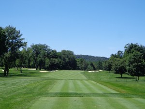 DSC02702 Saucon Valley Old Course 1st tee shot DS