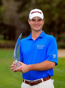 PALM HARBOR, FL - MARCH 17: Kevin Streelman holds the trophy after winning the Tampa Bay Championship at the Innisbrook Resort and Golf Club on March 17, 2013 in Palm Harbor, Florida. (Photo by Sam Greenwood/Getty Images)